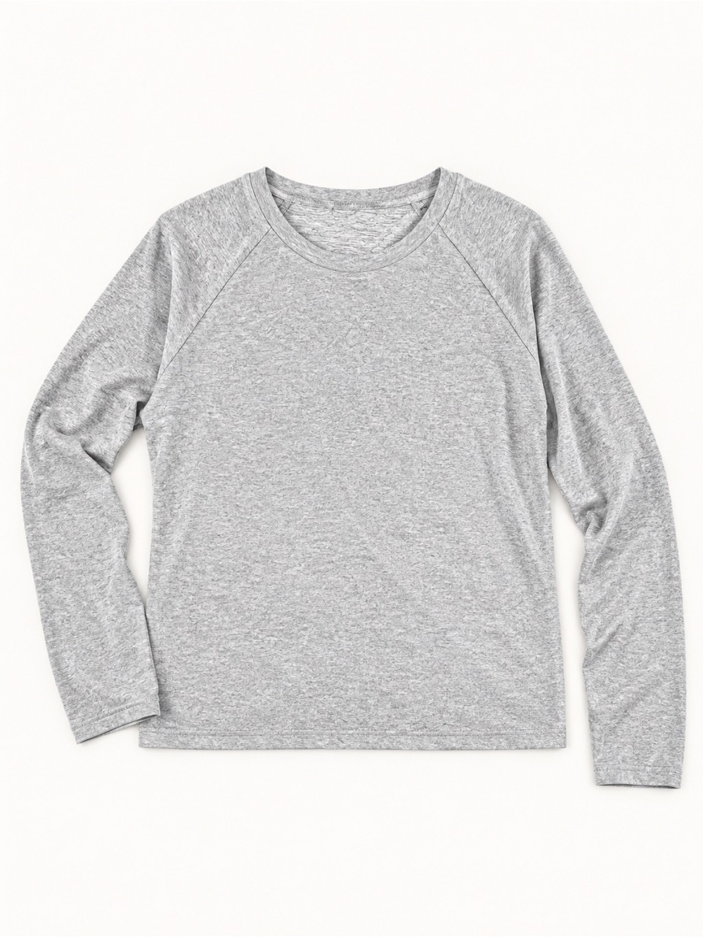 SHEIN Light Gray Raglan Long-Sleeve Kids Tee